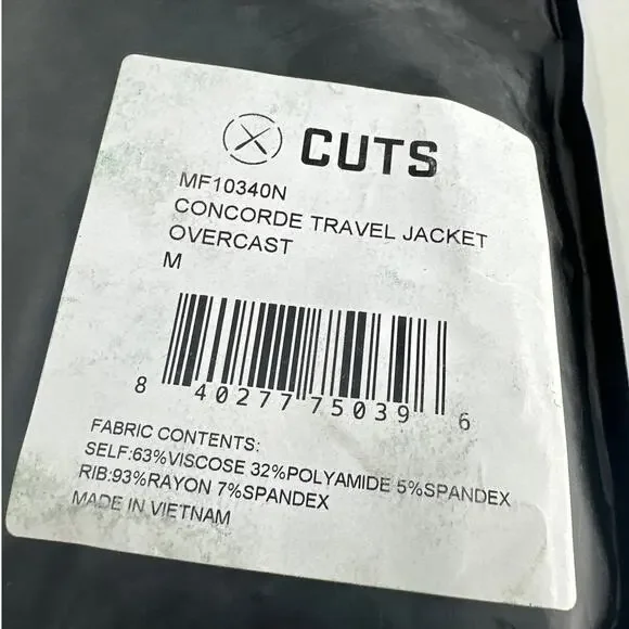 CUTS Men's Overcast Concorde Jacket Size M